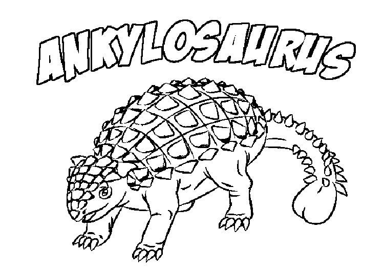 Ankylosaurus Dinosaur Pictures To Color