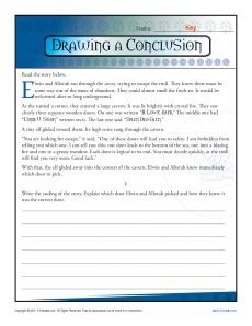 Drawing Conclusions Worksheets 8th Grade