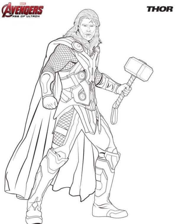 Thor Coloring Pages Pdf