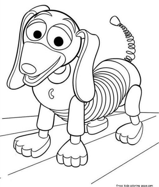 Toy Story Coloring Pages Slinky