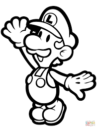 Baby Luigi Coloring Pages