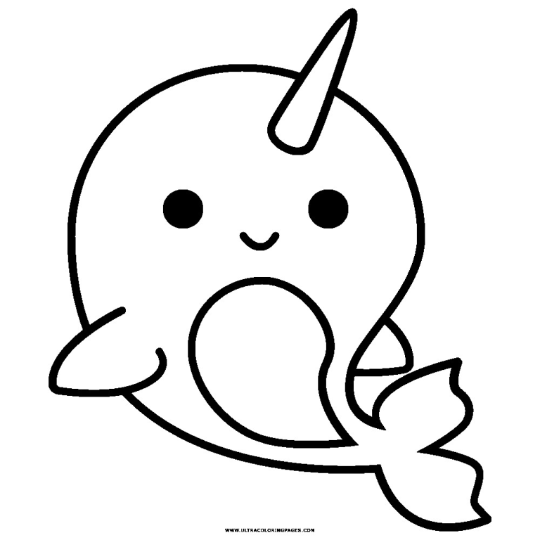 Narwhal Coloring Pages For Kids