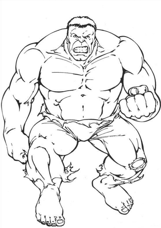 Hulk Coloring Pages For Toddlers