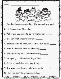 Halloween Worksheets 2nd Grade