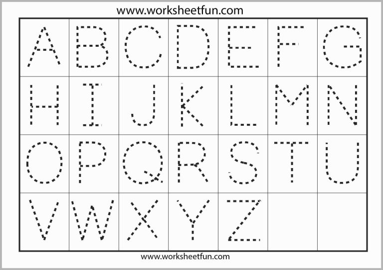 Alphabet Worksheets Pdf