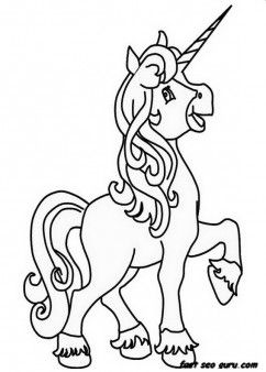 Colouring Pictures For Girls Unicorn