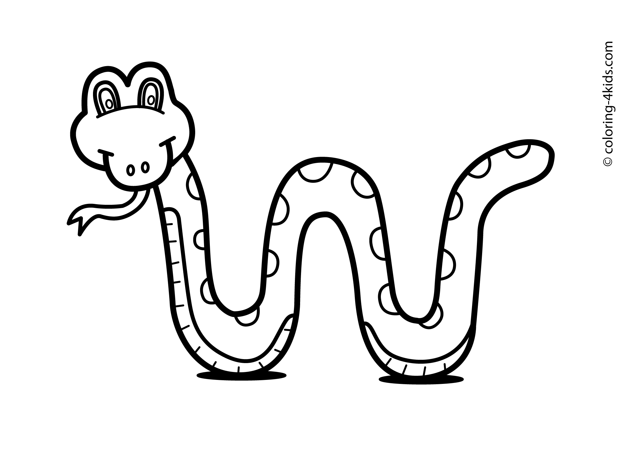 Snake Coloring Pages For Preschoolers