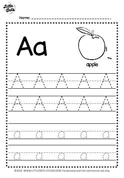 Alphabet Writing Worksheets For Nursery