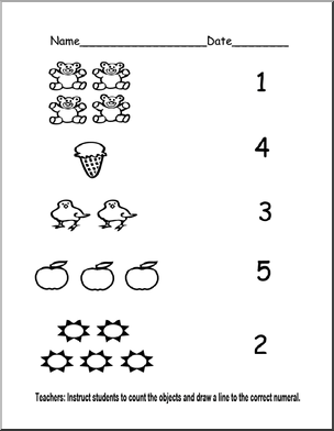 Preschool Pre K Math Worksheets