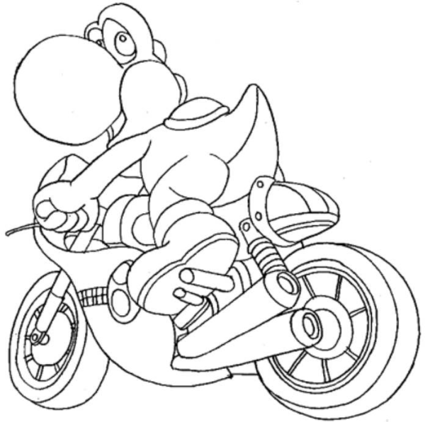 Video Game Yoshi Coloring Pages