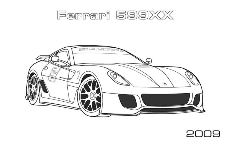 Ferrari Coloring Pages Printable