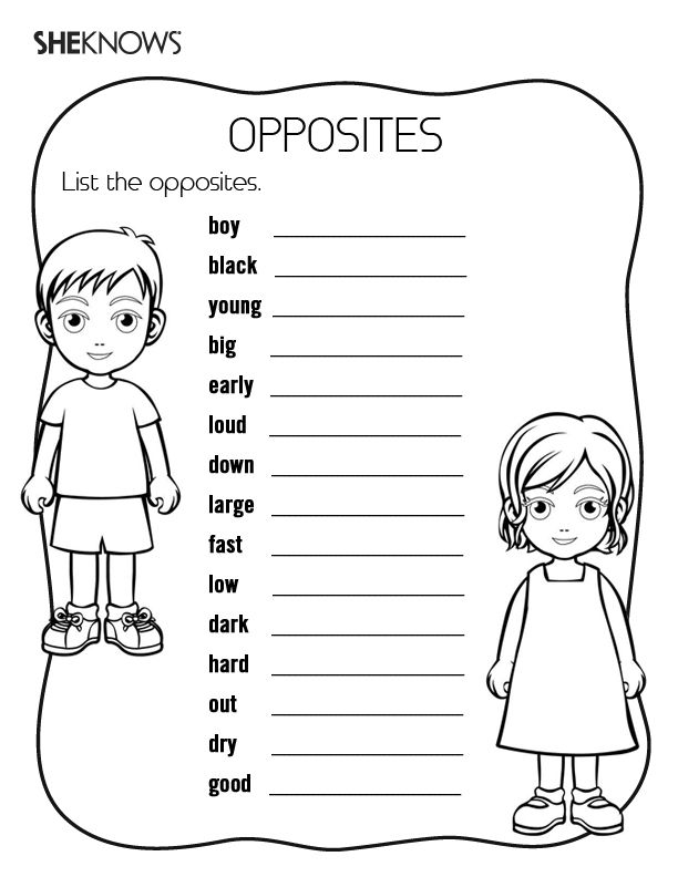 Kids Activity Sheets English