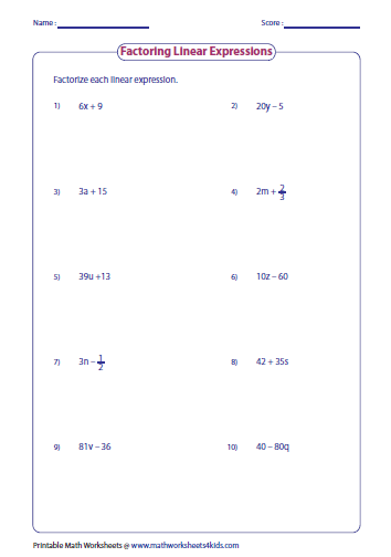 Synthetic Division Worksheet Answer Key