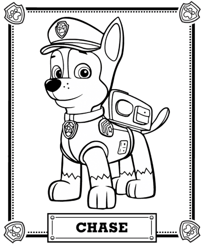 Paw Patrol For Coloring