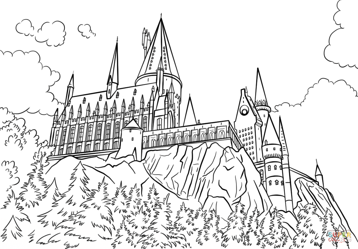 Hogwarts Coloring Pages