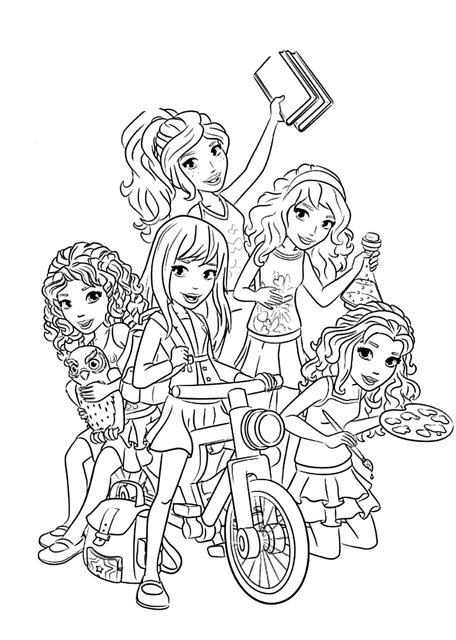 Lego Friends Coloring