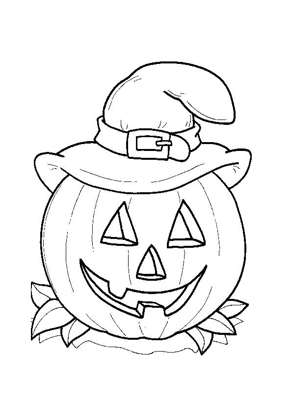 Halloween Pictures To Color Easy