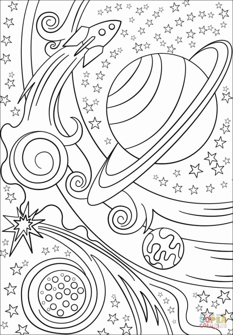 Trippy Alien Coloring Pages