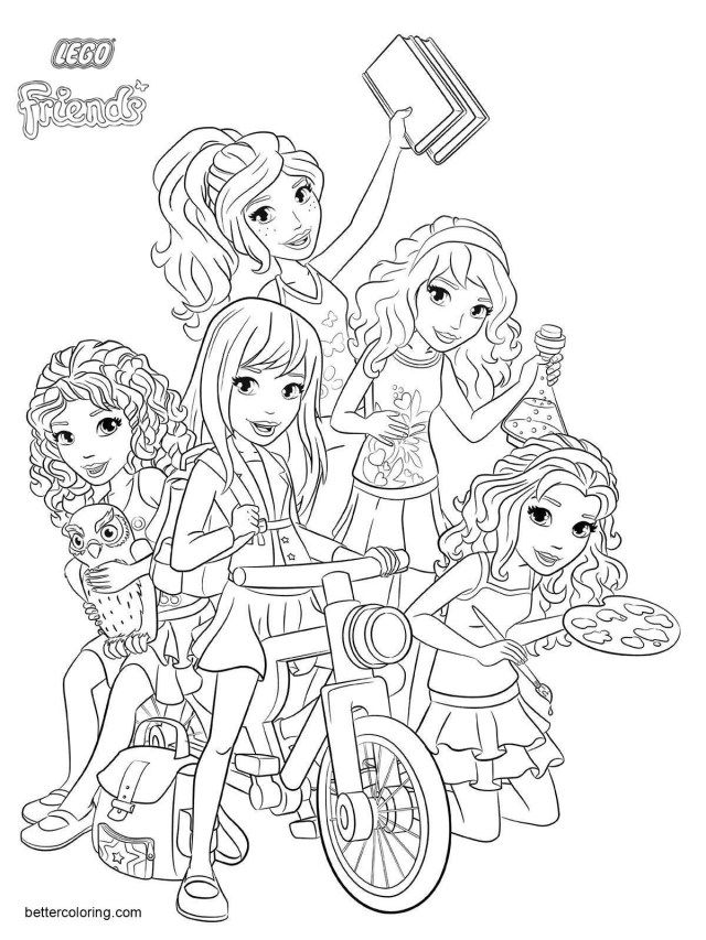 Lego Friends Coloring Pages To Print