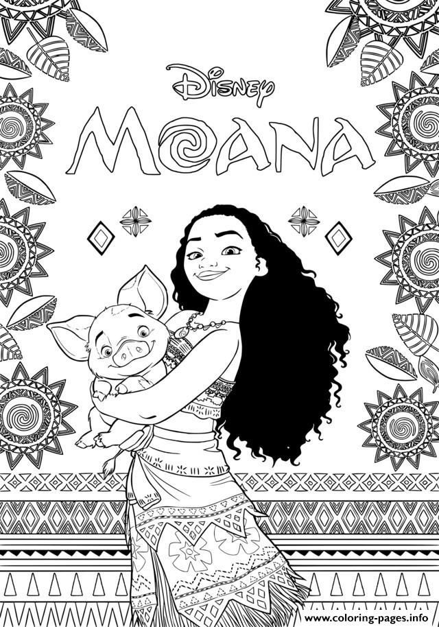 Moana Colouring Pages To Print