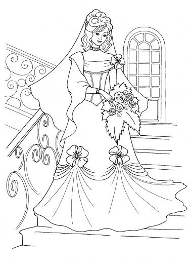 Wedding Coloring Pages For Girls