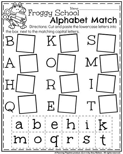 Kindergarten Printables Alphabet