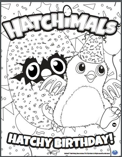 Hatchimal Pikmi Pops Coloring Pages