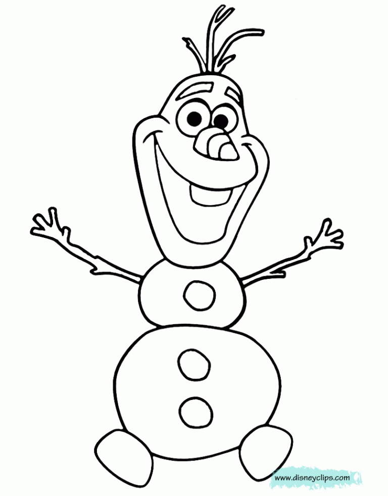 Olaf Coloring Pages Frozen