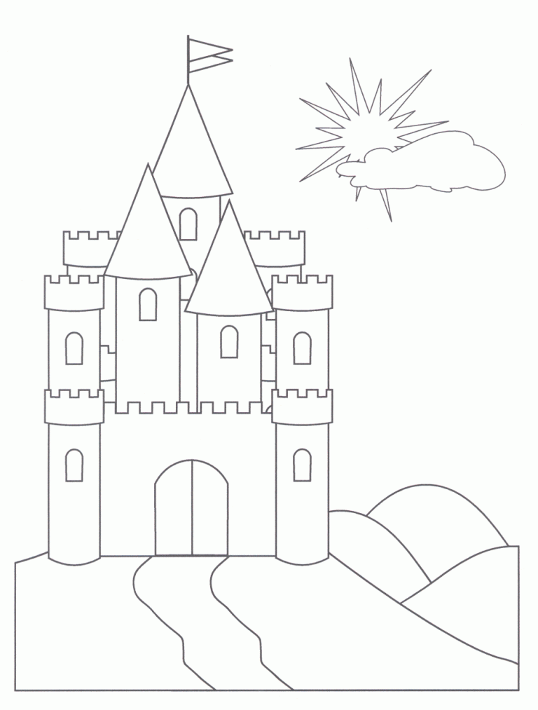 Castle Coloring Pages To Print