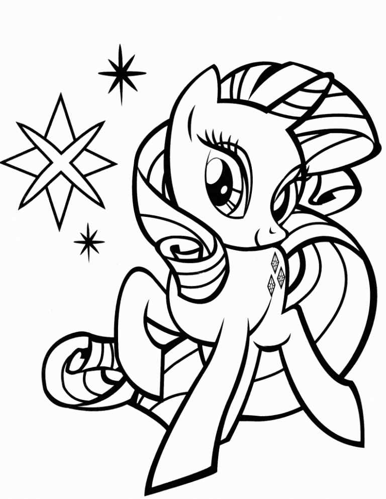 Rarity Coloring Pages