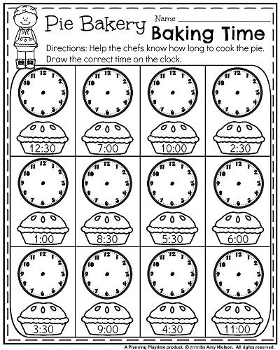 Free Printable Worksheets For 1st Grade Fall
