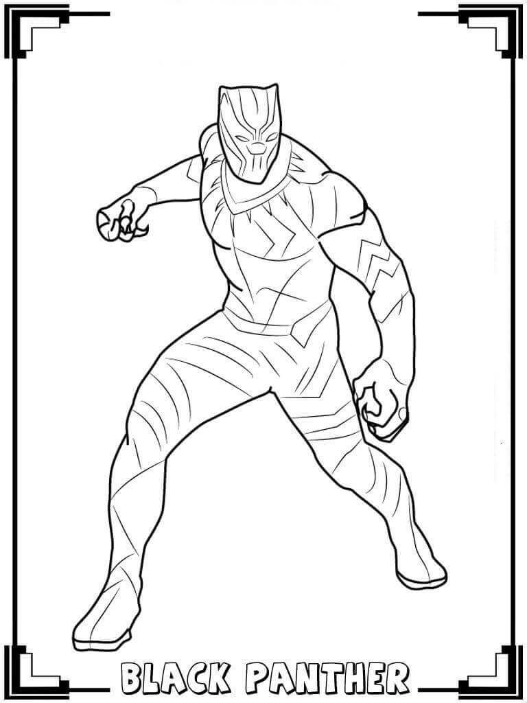 Black Panther Coloring Pages Printable