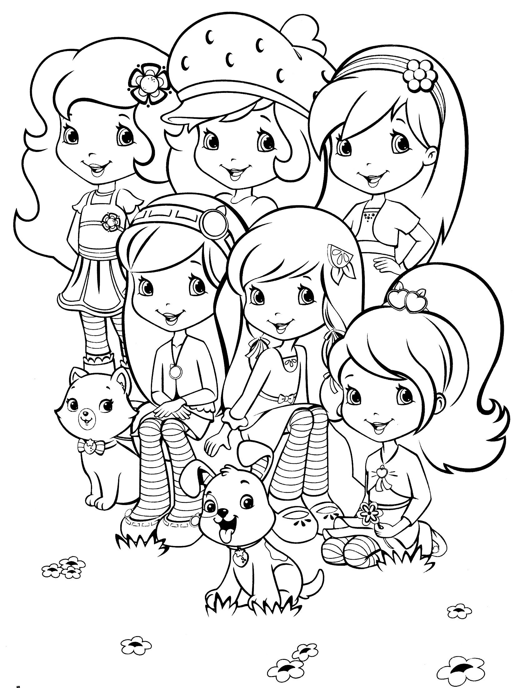 Strawberry Shortcake Coloring Pages To Print