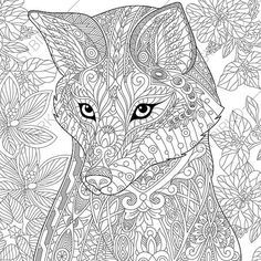 Mindfulness Colouring For Kids Fox