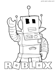 Roblox Colouring Pages