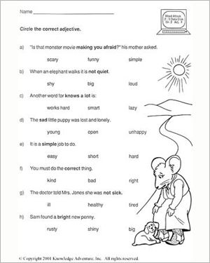 Free English Worksheets For Grade 2
