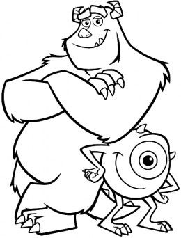 Monsters Inc Coloring Pages Printable