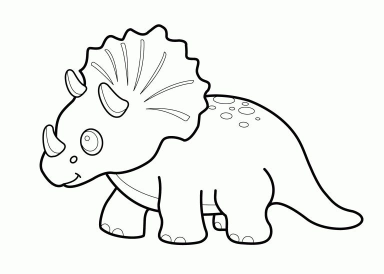 Dinosaur Coloring Pages Triceratops
