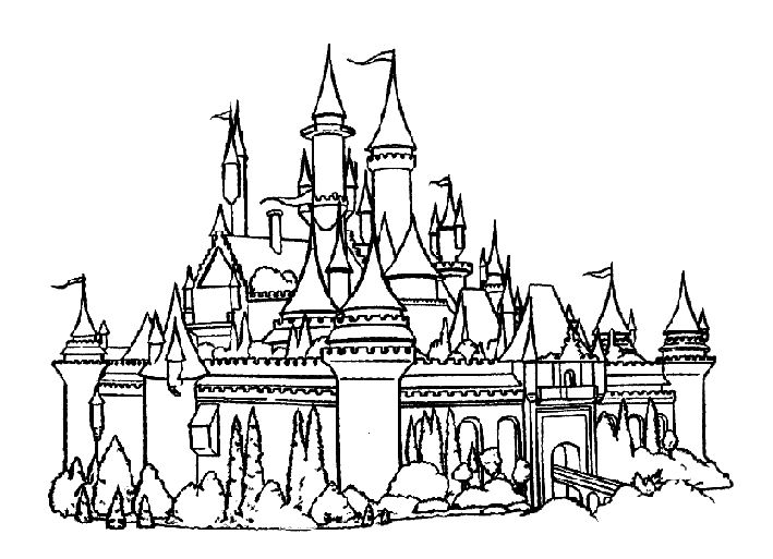 Castle Coloring Pages Free Printable