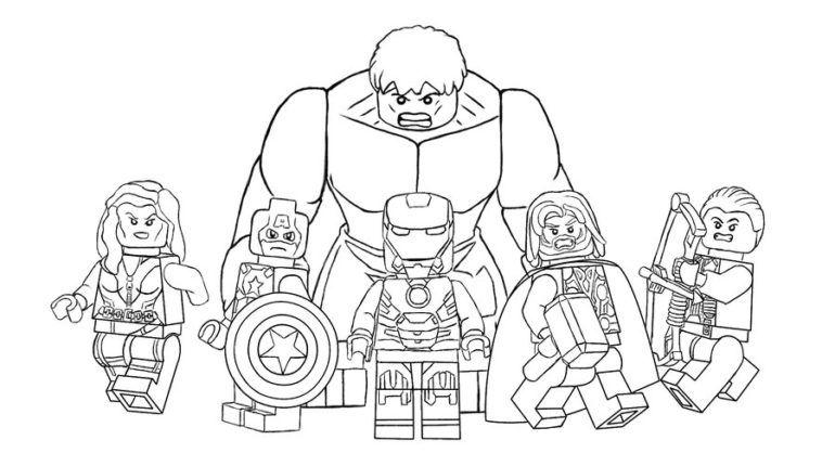 Lego Avengers Coloring Pages