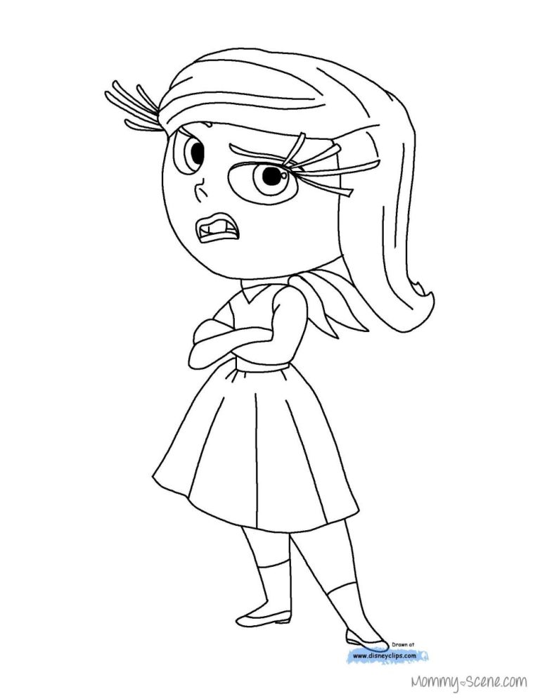 Inside Out Coloring Pages For Kids