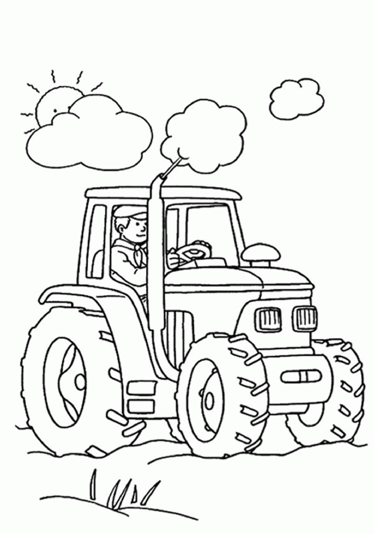 Tractor Coloring Pages For Kids