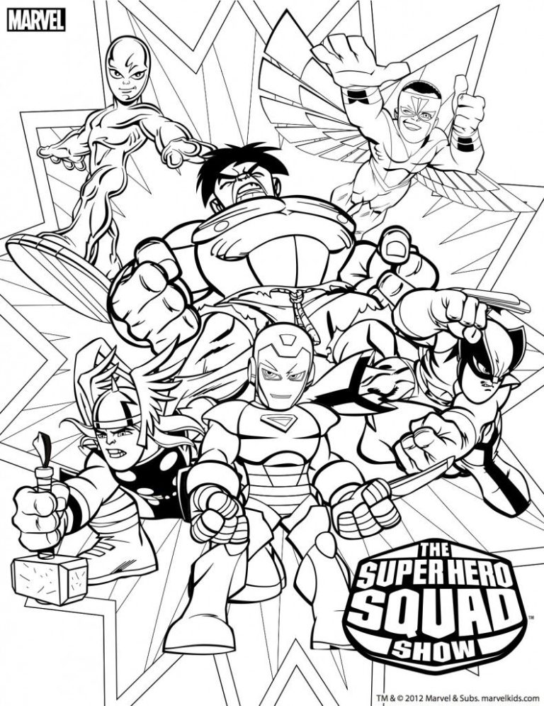 Marvel Coloring Pages Kids
