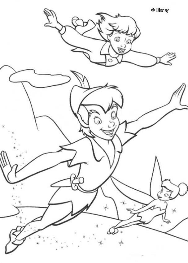Neverland Peter Pan Coloring Pages