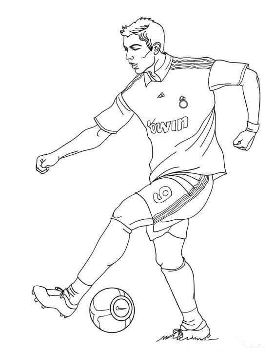 Ronaldo Colouring Pages