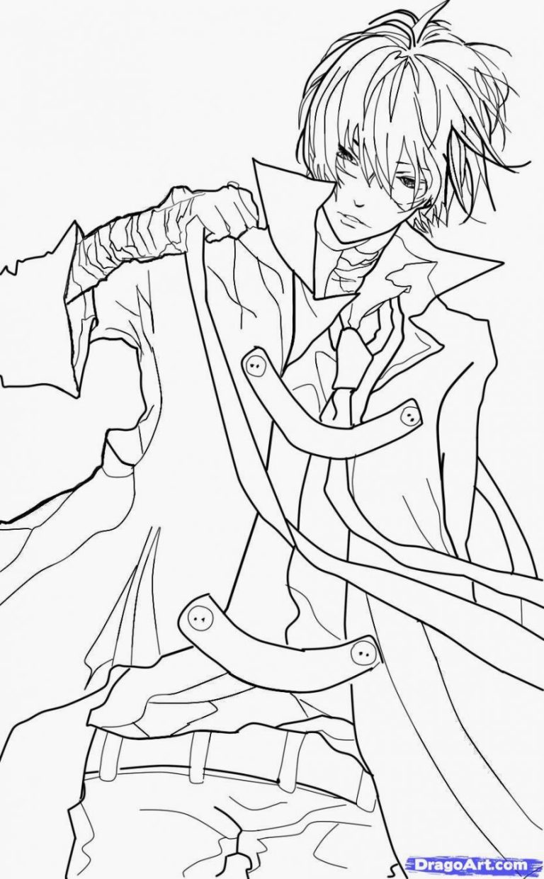 Anime Coloring Pages Boy