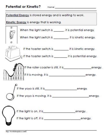 5th Grade Science Worksheets Energy