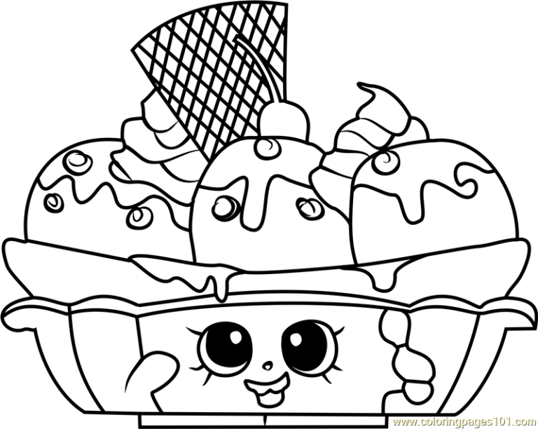 Shopkins Coloring Pages Free