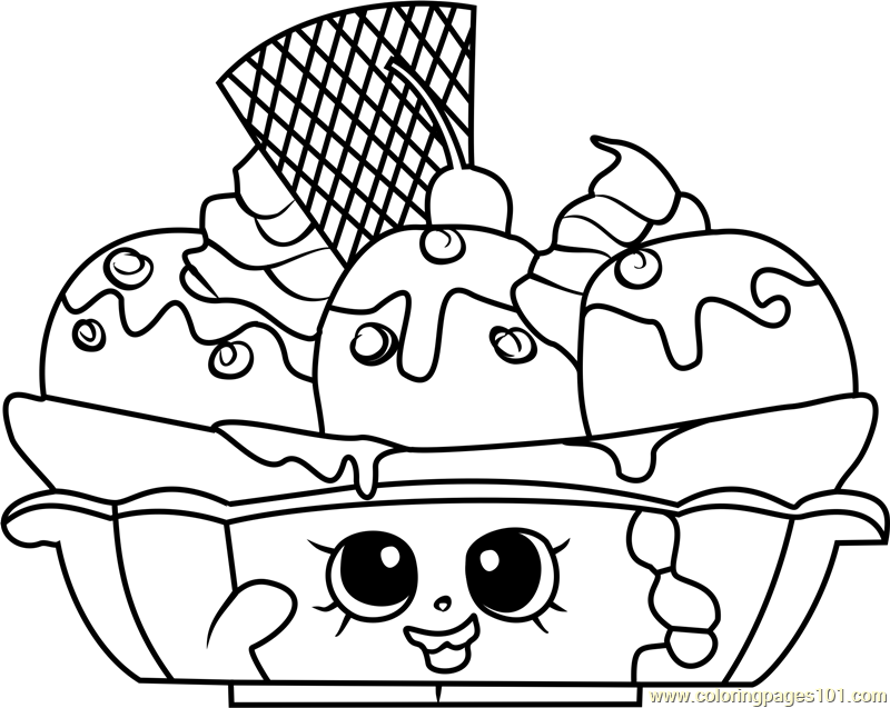 Shopkin Coloring Pages Free