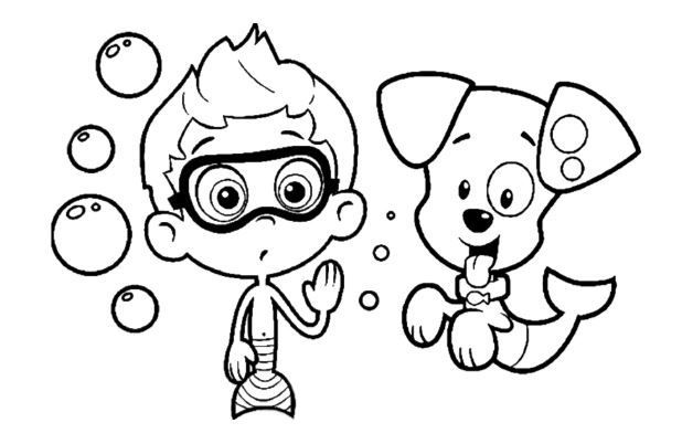 Bubble Guppies Nick Jr Coloring Pages
